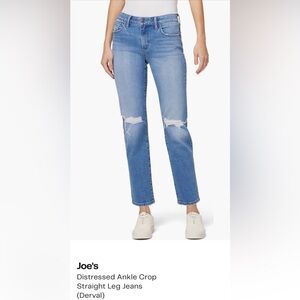 Joe's Jeans Ankle Crop Straight Leg Jeans NWOT